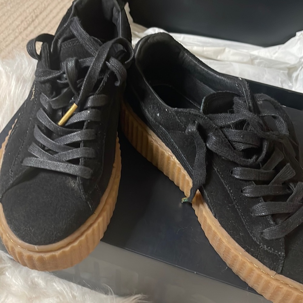 Fenty Puma Black and Oatmeal, size 8
